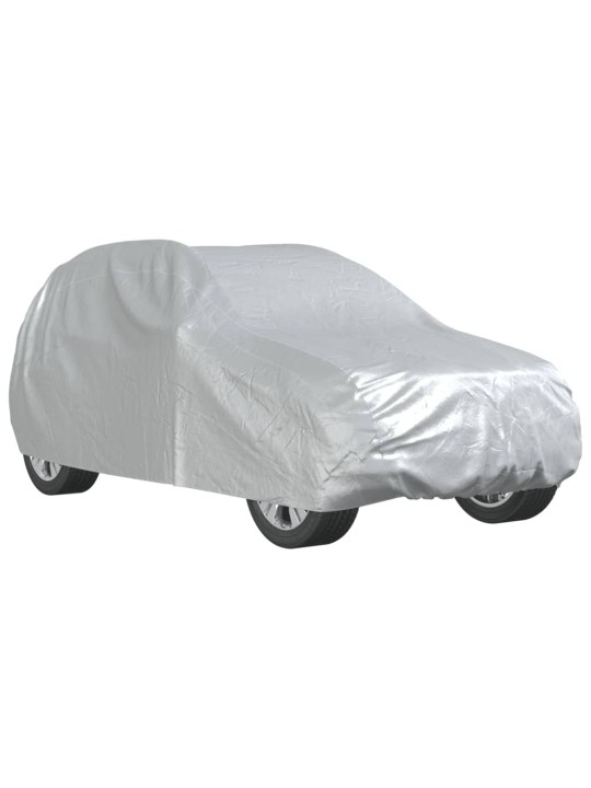 Autopotah pro SUV s popruhy na přezky celý stříbrný XL PEVA