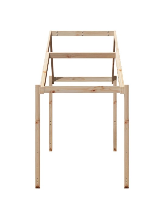 Střecha na dětskou postel 203x95,5x142 cm masivní borové dřevo