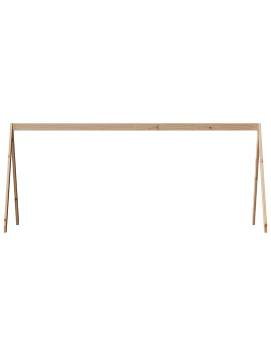 Střecha na dětskou postel 209x95,5x88 cm masivní borové dřevo