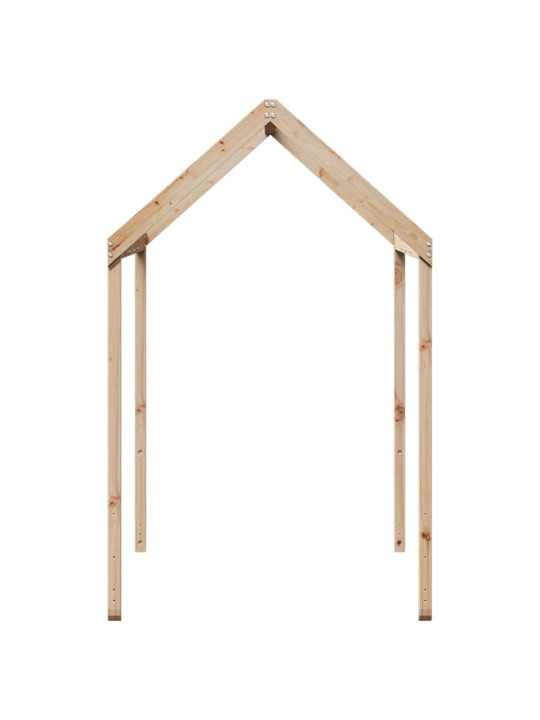 Střecha na dětskou postel 217x85,5x154 cm masivní borové dřevo
