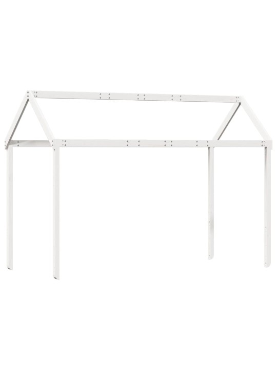 Střecha na dětskou postel bílá 217 x 85,5 x 154 cm borové dřevo