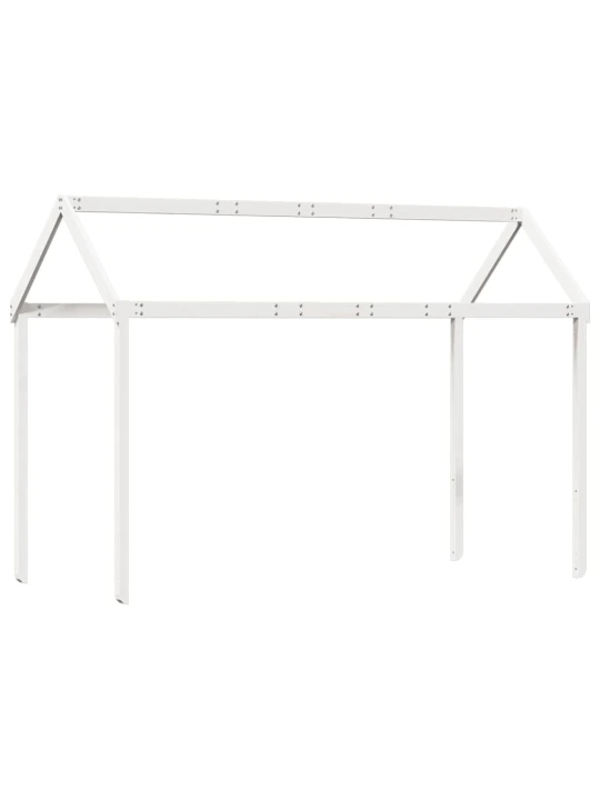 Střecha na dětskou postel bílá 217 x 85,5 x 154 cm borové dřevo