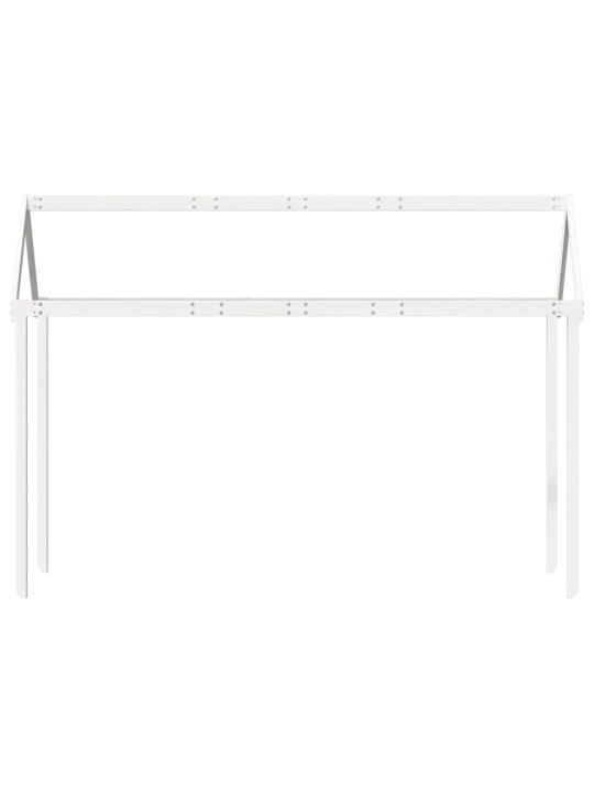 Střecha na dětskou postel bílá 217 x 85,5 x 154 cm borové dřevo