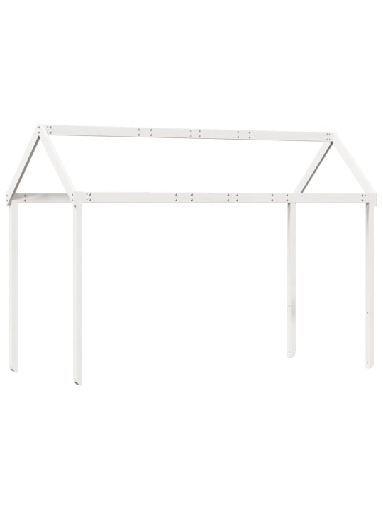 Střecha na dětskou postel bílá 217 x 85,5 x 154 cm borové dřevo