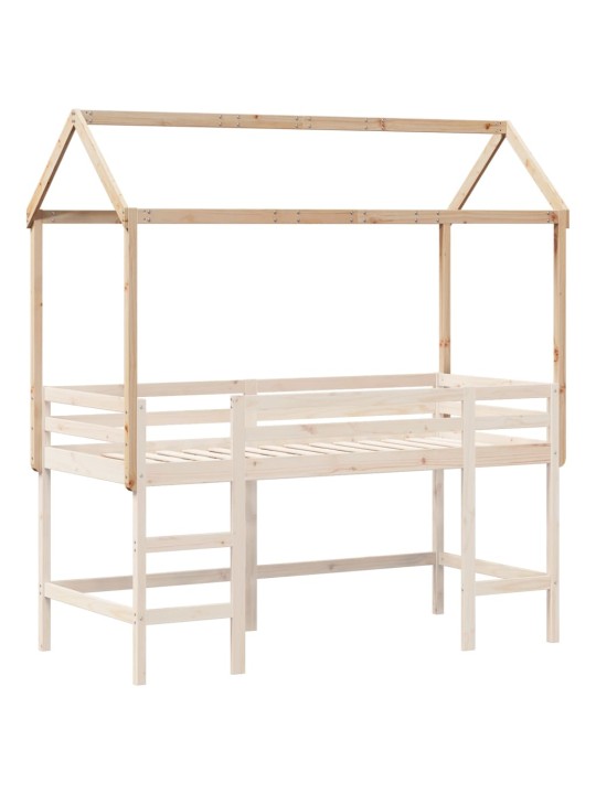 Střecha na dětskou postel 207x95,5x159 cm masivní borové dřevo