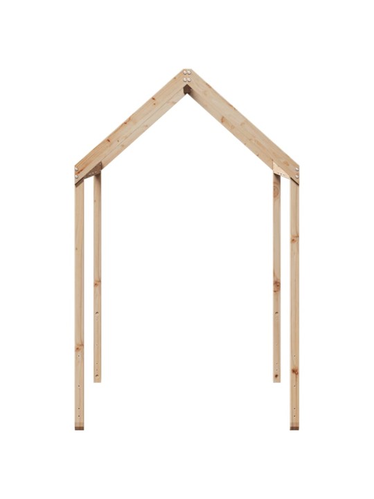 Střecha na dětskou postel 207x95,5x159 cm masivní borové dřevo