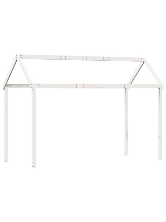 Střecha na dětskou postel bílá 207 x 95,5 x 159 cm borové dřevo