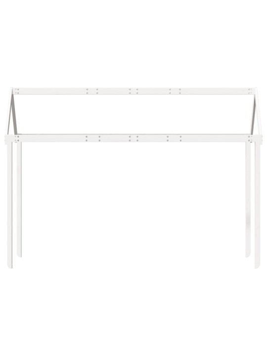 Střecha na dětskou postel bílá 207x80,5x151,5 cm borové dřevo