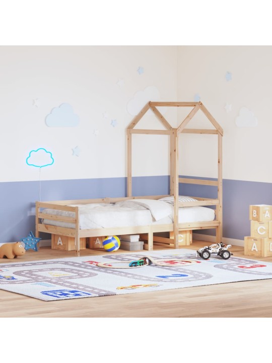 Střecha na dětskou postel 118x70x176,5 cm masivní borové dřevo