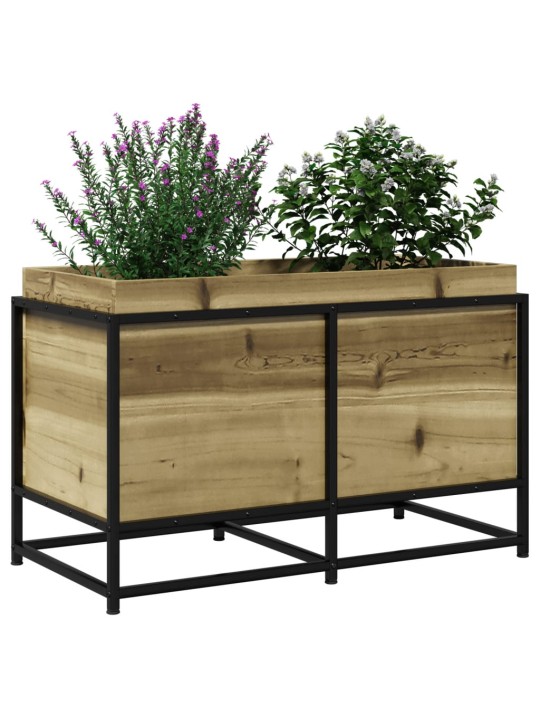 Zahradní truhlík 80 x 40 x 50 cm impregnované borové dřevo