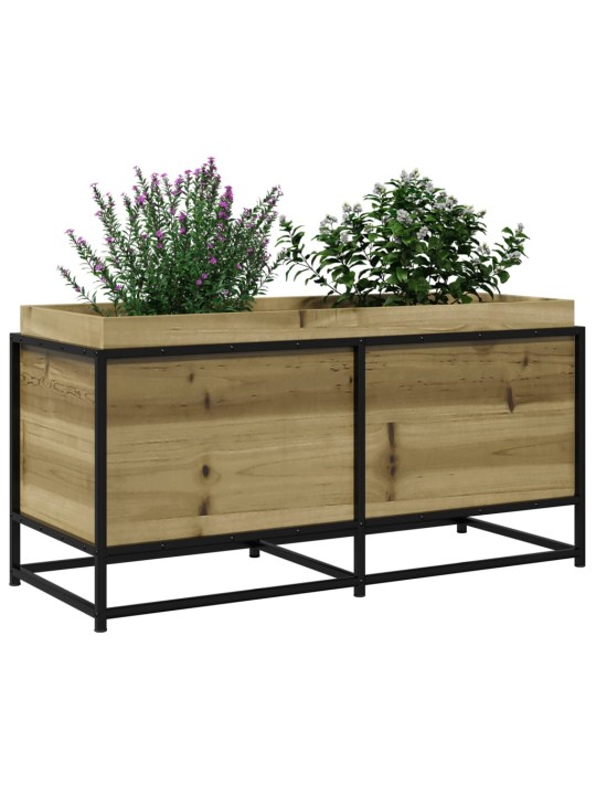 Zahradní truhlík 100 x 40 x 50 cm impregnované borové dřevo