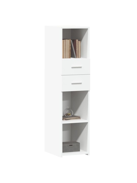Skříň highboard bílá 30 x 42,5 x 124 cm kompozitní dřevo