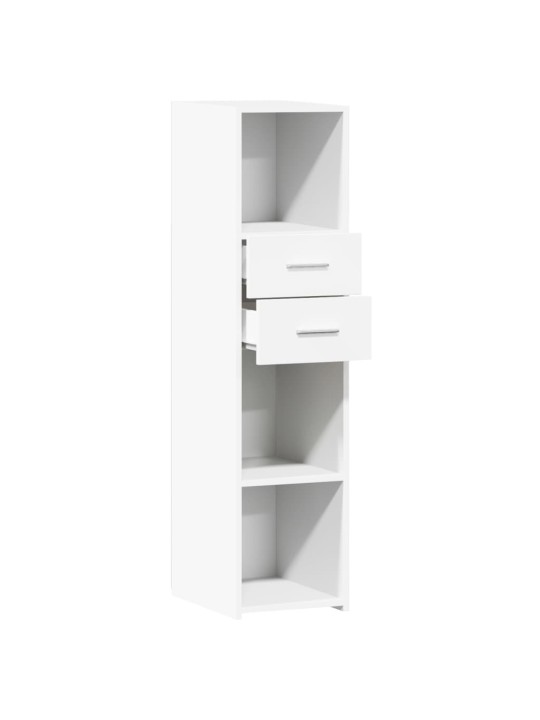 Skříň highboard bílá 30 x 42,5 x 124 cm kompozitní dřevo