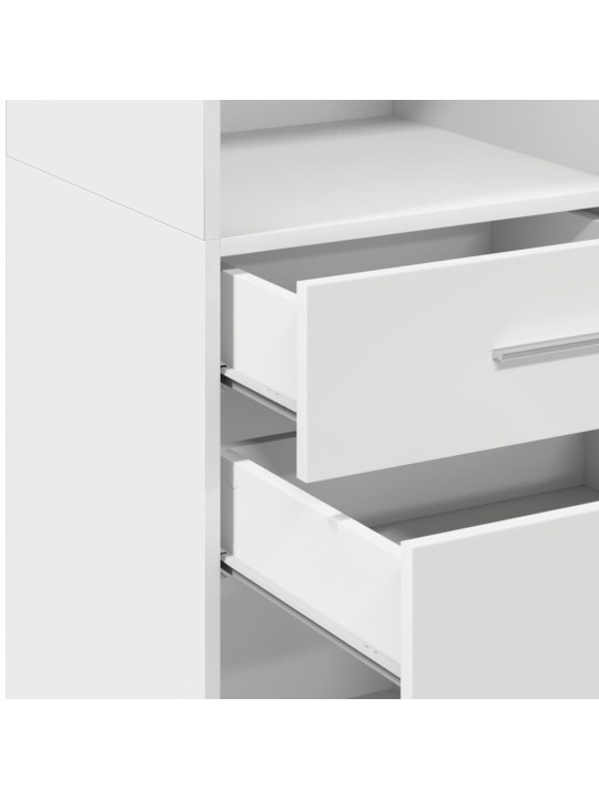 Skříň highboard bílá 30 x 42,5 x 124 cm kompozitní dřevo