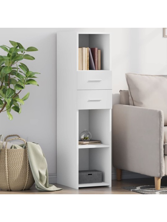 Skříň highboard bílá 30 x 42,5 x 124 cm kompozitní dřevo