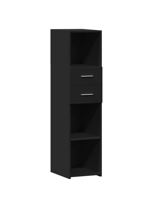 Skříň highboard černá 30 x 42,5 x 124 cm kompozitní dřevo