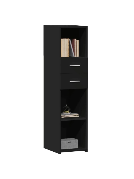Skříň highboard černá 30 x 42,5 x 124 cm kompozitní dřevo