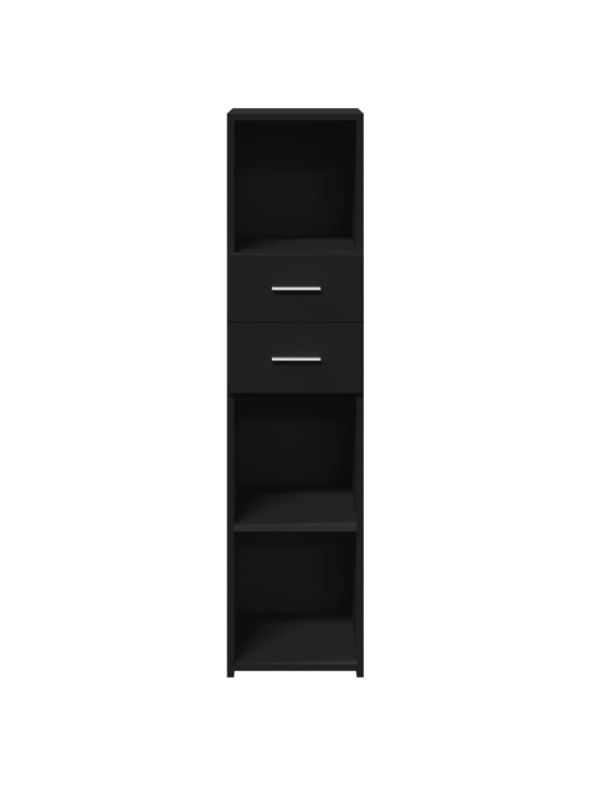 Skříň highboard černá 30 x 42,5 x 124 cm kompozitní dřevo
