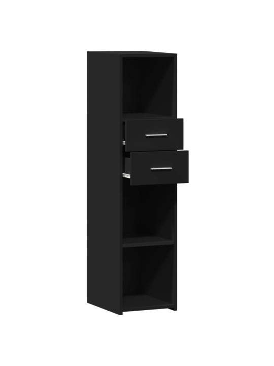 Skříň highboard černá 30 x 42,5 x 124 cm kompozitní dřevo