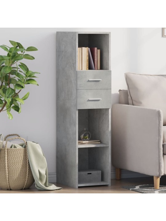 Skříň highboard betonově šedá 30x42,5x124 cm kompozitní dřevo