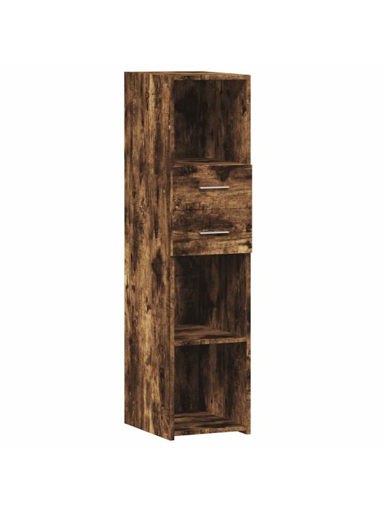 Skříň highboard kouřový dub 30 x 42,5 x 124 cm kompozitní dřevo