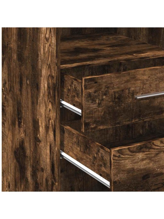 Skříň highboard kouřový dub 30 x 42,5 x 124 cm kompozitní dřevo