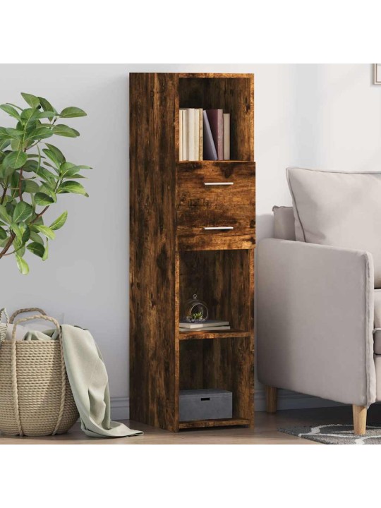 Skříň highboard kouřový dub 30 x 42,5 x 124 cm kompozitní dřevo