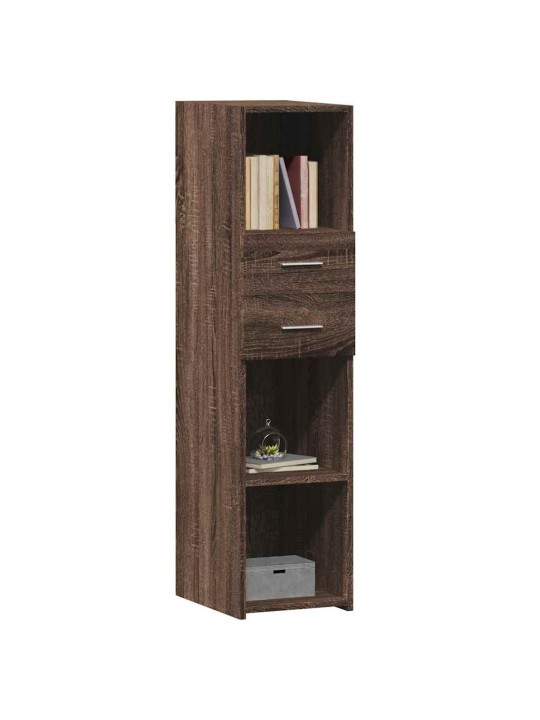Skříň highboard hnědý dub 30 x 42,5 x 124 cm kompozitní dřevo