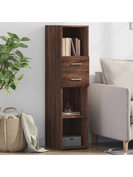 Skříň highboard hnědý dub 30 x 42,5 x 124 cm kompozitní dřevo