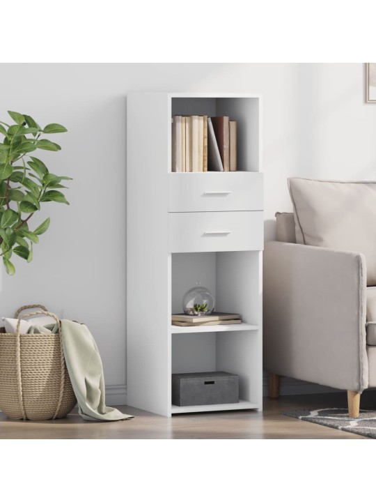 Skříň highboard bílá 40 x 42,5 x 124 cm kompozitní dřevo