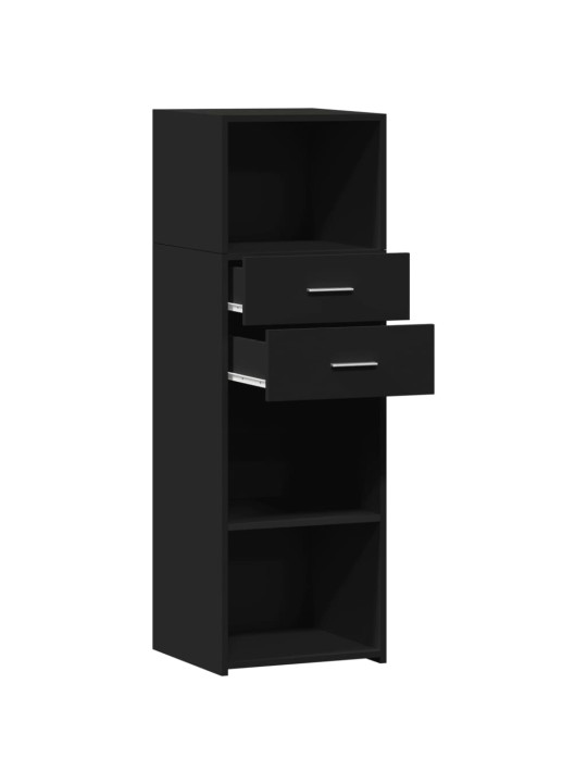Skříň highboard černá 40 x 42,5 x 124 cm kompozitní dřevo