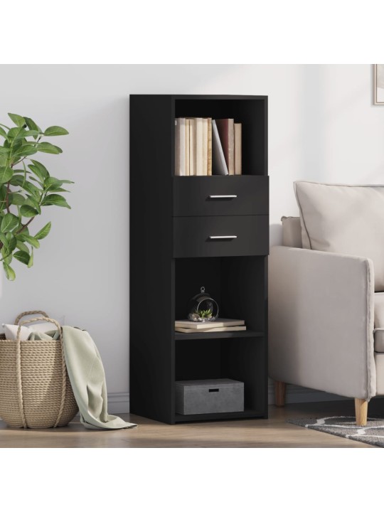 Skříň highboard černá 40 x 42,5 x 124 cm kompozitní dřevo
