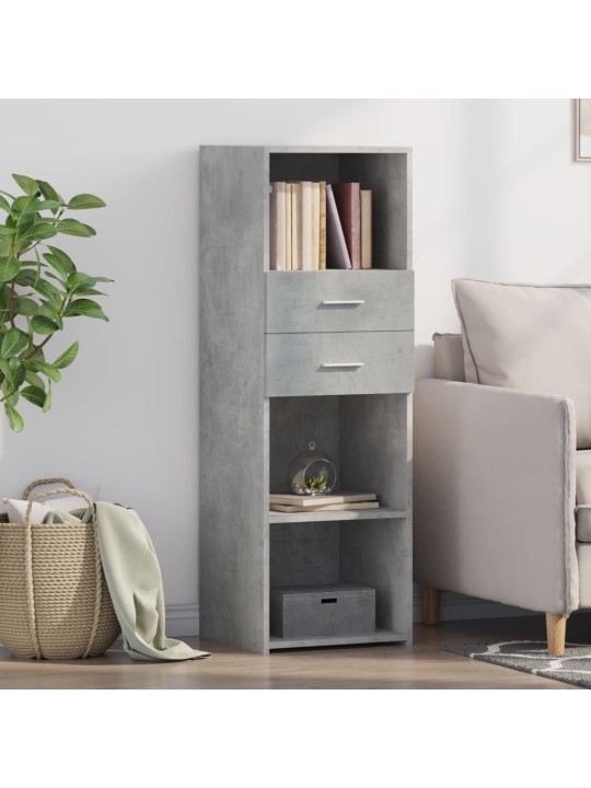 Skříň highboard betonově šedá 40x42,5x124 cm kompozitní dřevo