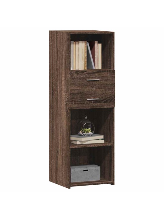 Skříň highboard hnědý dub 40 x 42,5 x 124 cm kompozitní dřevo