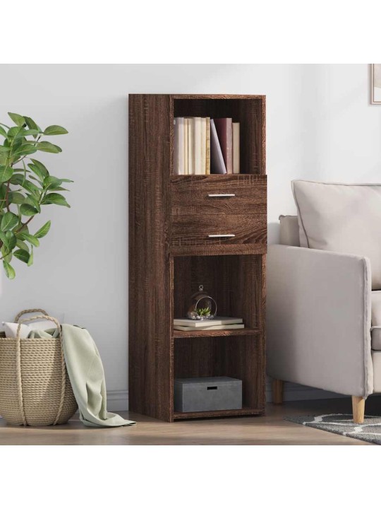 Skříň highboard hnědý dub 40 x 42,5 x 124 cm kompozitní dřevo