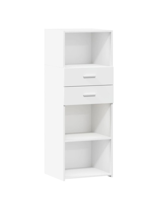 Skříň highboard bílá 45 x 42,5 x 124 cm kompozitní dřevo