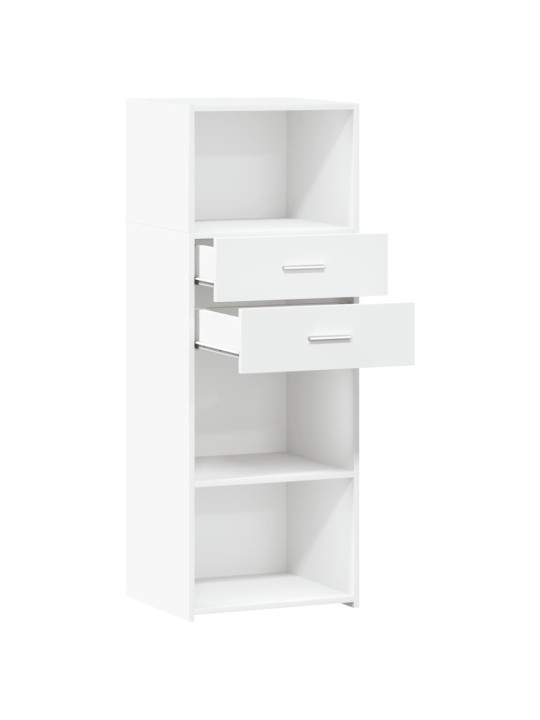 Skříň highboard bílá 45 x 42,5 x 124 cm kompozitní dřevo