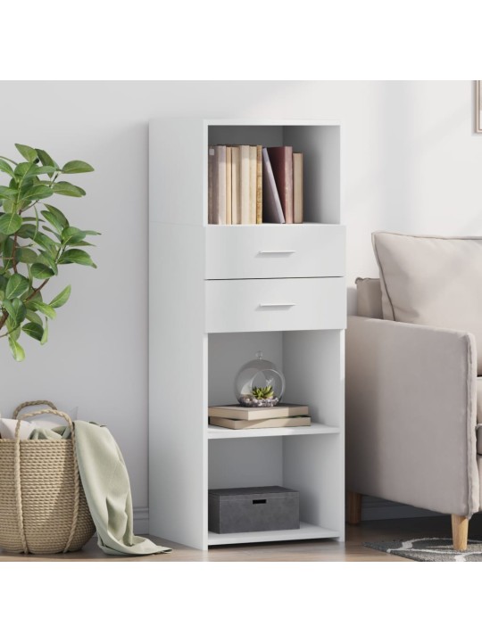 Skříň highboard bílá 45 x 42,5 x 124 cm kompozitní dřevo