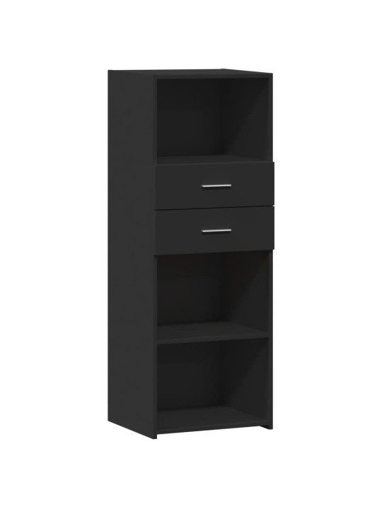 Skříň highboard černá 45 x 42,5 x 124 cm kompozitní dřevo