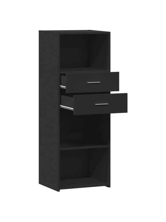 Skříň highboard černá 45 x 42,5 x 124 cm kompozitní dřevo