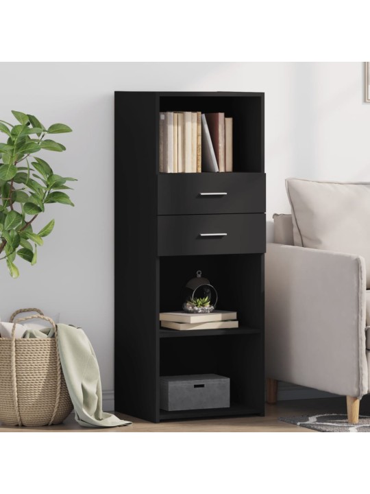 Skříň highboard černá 45 x 42,5 x 124 cm kompozitní dřevo