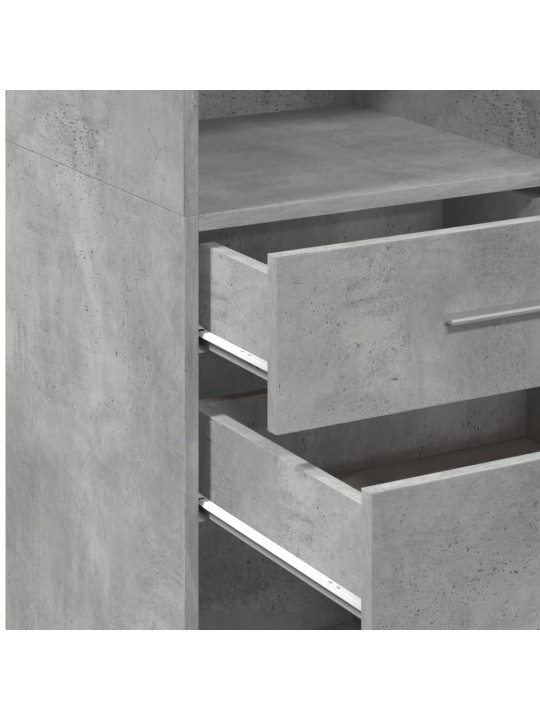 Skříň highboard betonově šedá 45x42,5x124 cm kompozitní dřevo