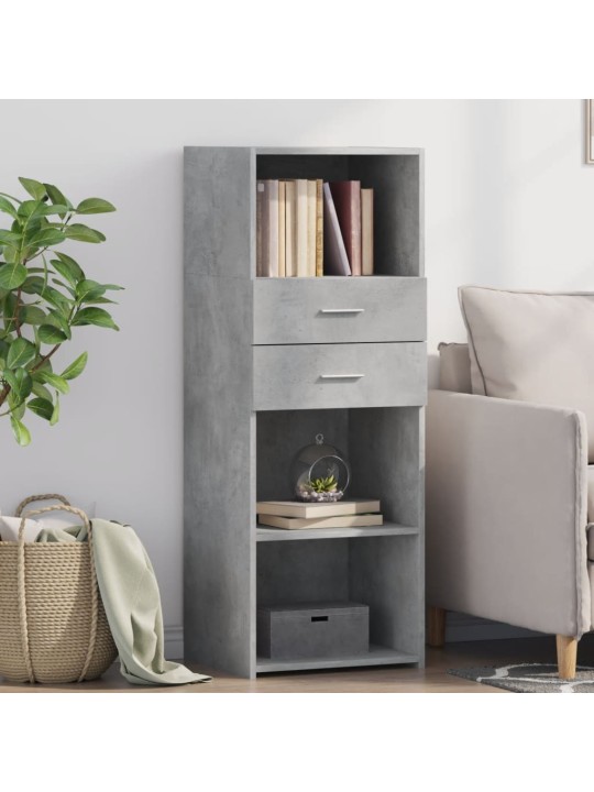 Skříň highboard betonově šedá 45x42,5x124 cm kompozitní dřevo