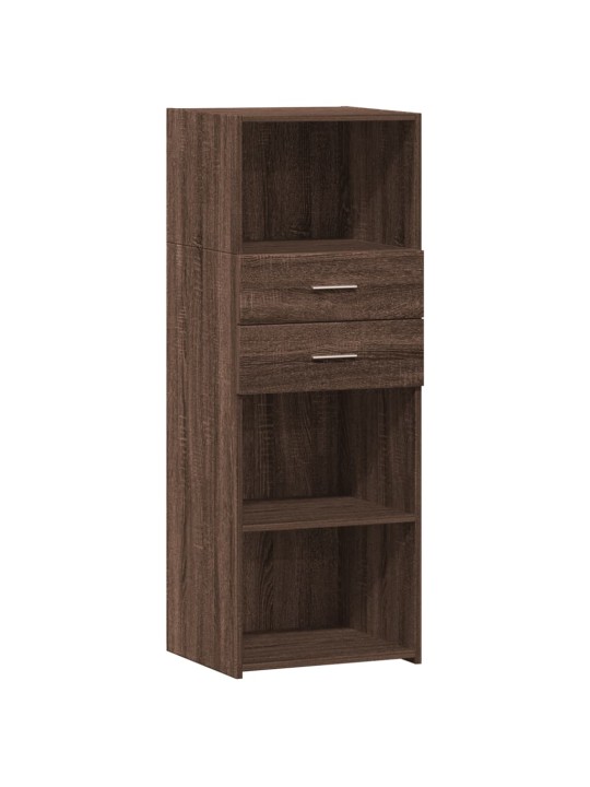 Skříň highboard hnědý dub 45 x 42,5 x 124 cm kompozitní dřevo