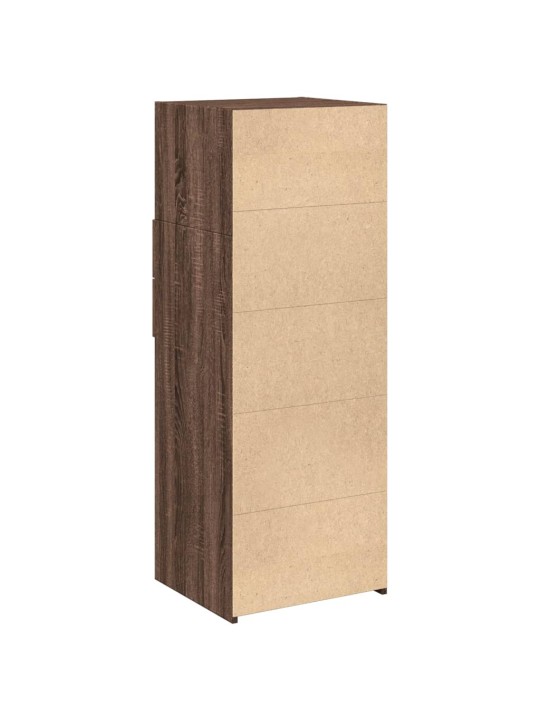 Skříň highboard hnědý dub 45 x 42,5 x 124 cm kompozitní dřevo