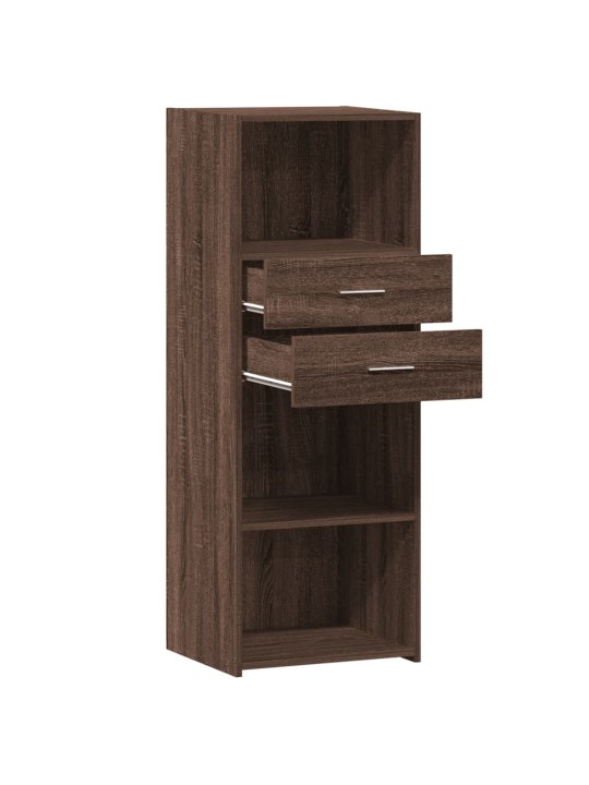 Skříň highboard hnědý dub 45 x 42,5 x 124 cm kompozitní dřevo