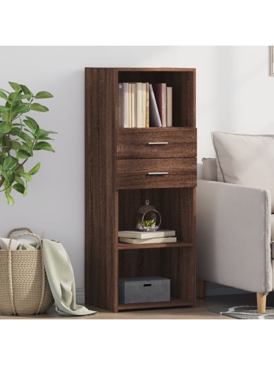 Skříň highboard hnědý dub 45 x 42,5 x 124 cm kompozitní dřevo