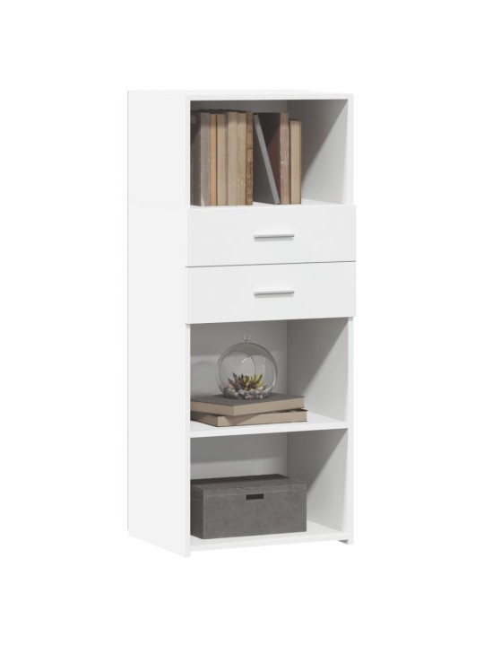 Skříň highboard bílá 50 x 42,5 x 124 cm kompozitní dřevo