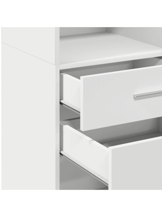 Skříň highboard bílá 50 x 42,5 x 124 cm kompozitní dřevo
