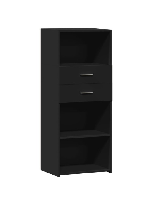 Skříň highboard černá 50 x 42,5 x 124 cm kompozitní dřevo